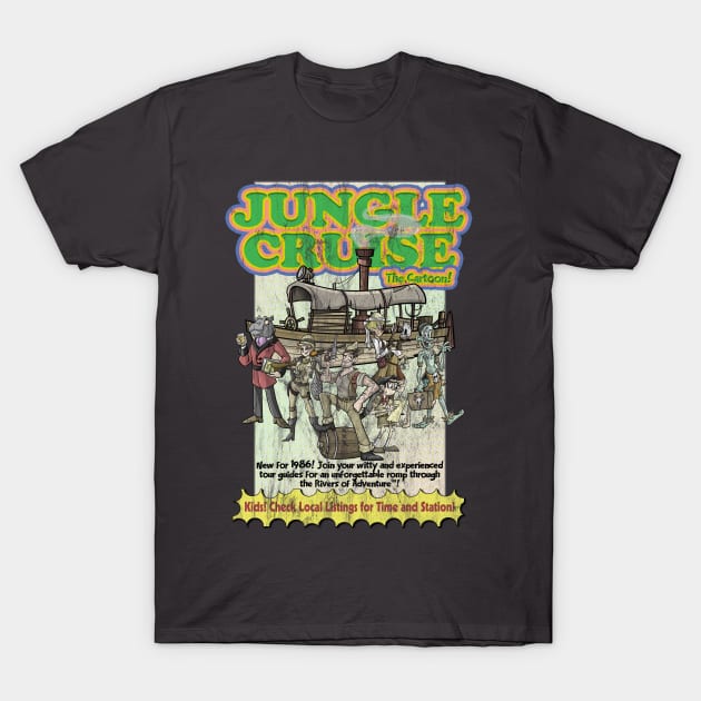 Jungle Cruise, The Cartoon! (distressed version) T-Shirt by The Skipper Store